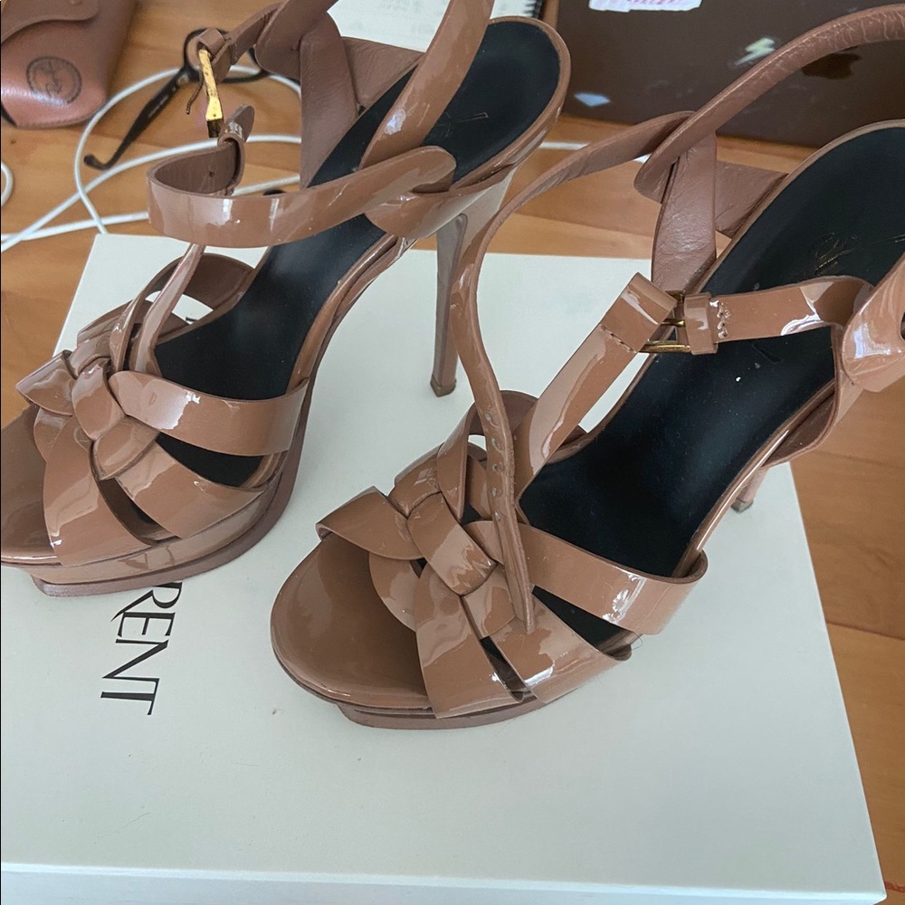 Yves Saint Laurent Tribute Sandals.